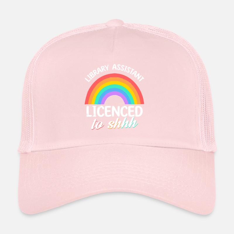 Library Assistant Licenced To Shhh Librarian Trucker Cap