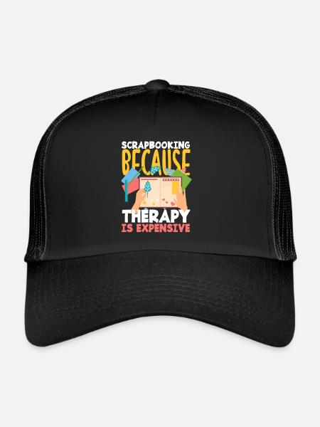 memory book scrapbook scrapbook - Trucker Cap - black/black - Front