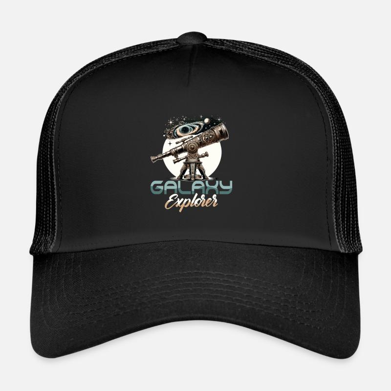 Galaxy Explorer Stargazer Telescope Astronomy Trucker Cap