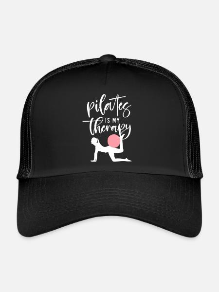 Instructeur de Pilates Professeur de Pilates - Casquette trucker  - noir/noir - Devant