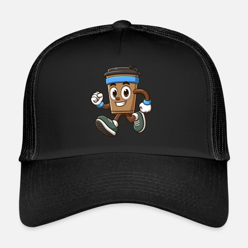 Running Coffee Mug With Sneakers Trucker Cap