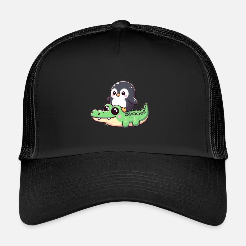 Pingouin en safari crocodile Casquette trucker 