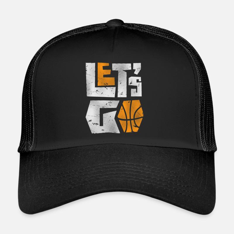 Basketball - Trucker Cap - Schwarz/Schwarz