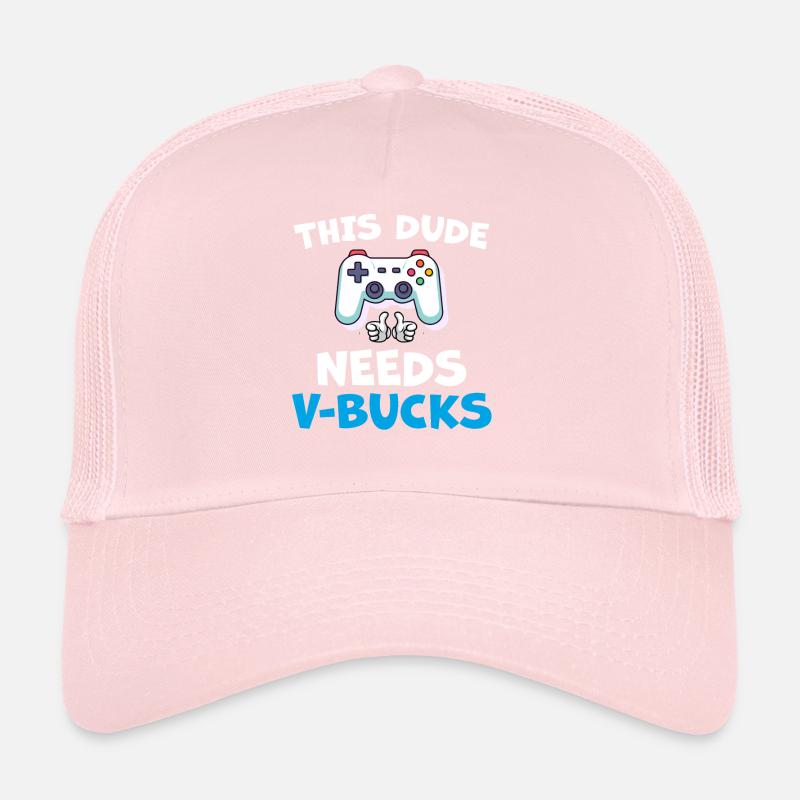Drôle ce mec a besoin de V Bucks Will Work For Bucks Casquette trucker 