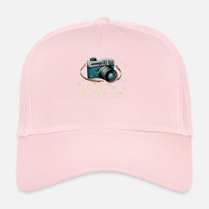 Capture The Adventure Retro Camera Trucker Cap