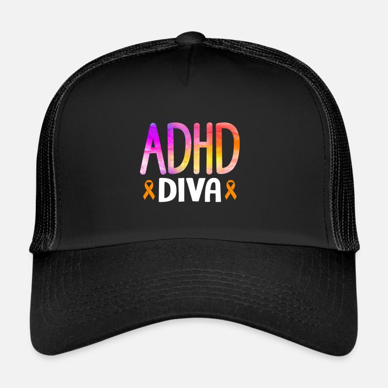 Drôle de dicton sur le TDAH Casquette trucker 