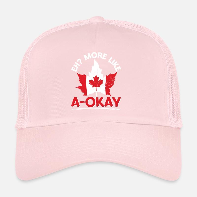 Canada tag pays nationalité Maple Leaf Canadien Casquette trucker 