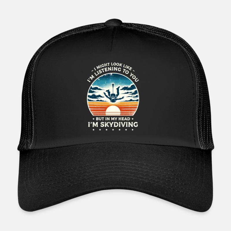 Polygon Art Parachutisme Parachutisme Parachutisme Casquette trucker 