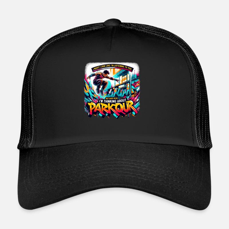 Parkour Course libre Jumping Freerunning Casquette trucker 