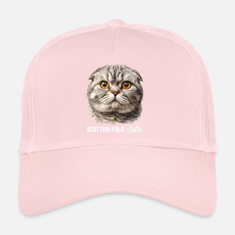 Scottish Fold Kitten Scottish Fold chat Casquette trucker 