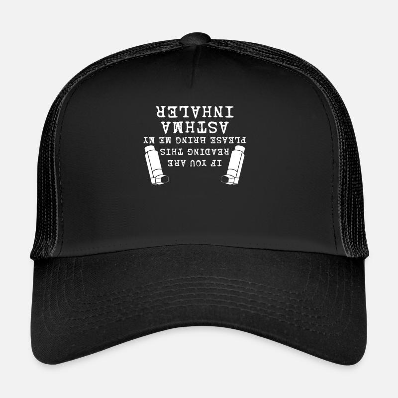 Asthma Inhaler Asthmatic Asthmatics Trucker Cap