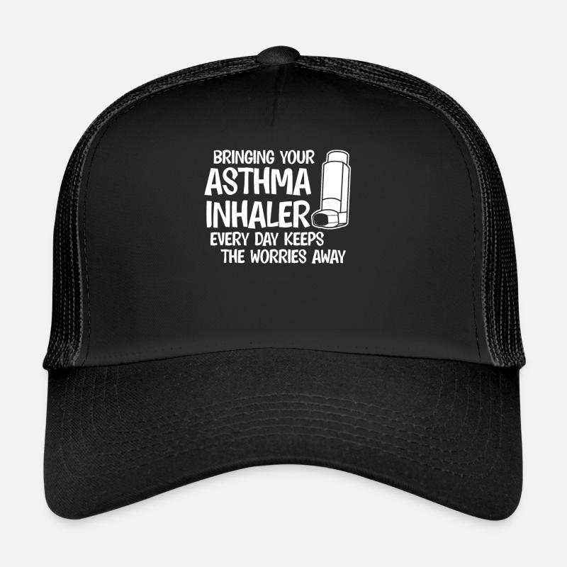 Asthma Inhaler Joke Asthmatic Trucker Cap