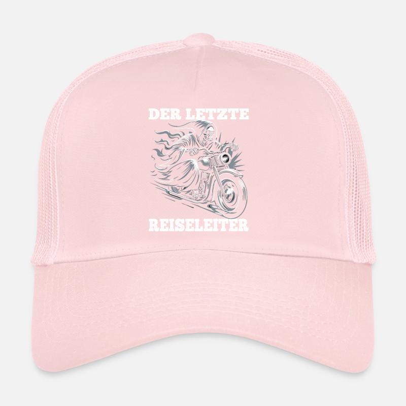 Skelett Biker Der Letzte Reiseleiter Motorrad Fan Trucker Cap