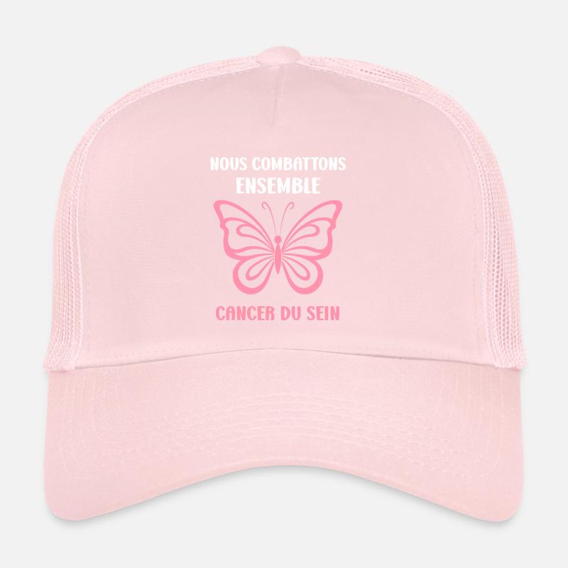 Sensibilisation cancer du sein Casquette trucker 