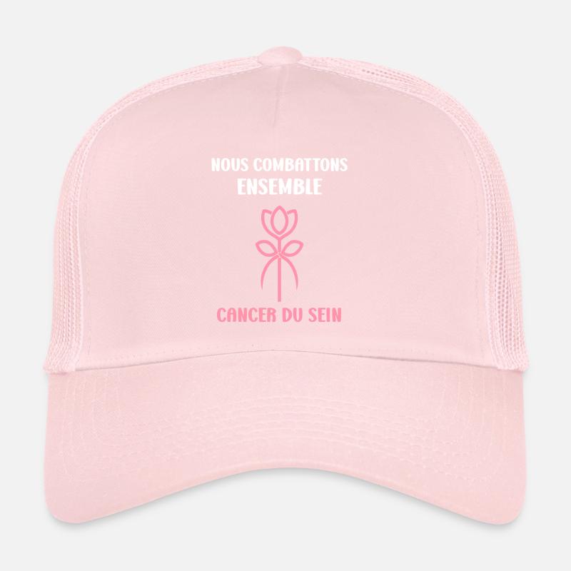 Sensibilisation cancer du sein Casquette trucker 