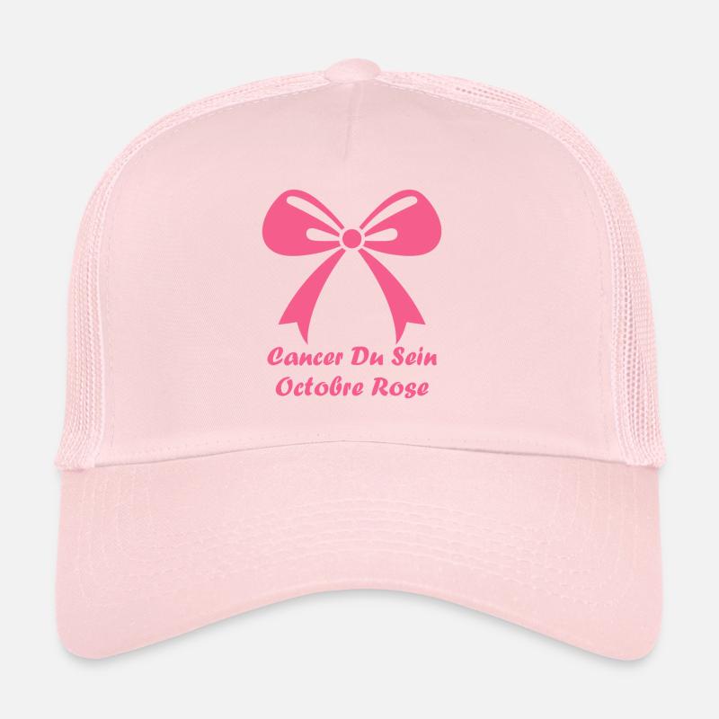 Sensibilisation cancer du sein Casquette trucker 
