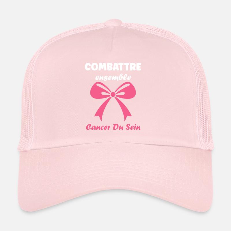 Sensibilisation cancer du sein Casquette trucker 