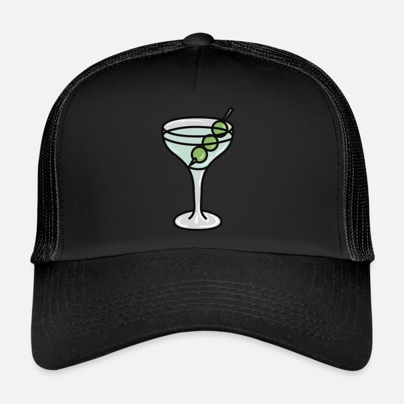 Martini Glas with Olives Trucker Cap