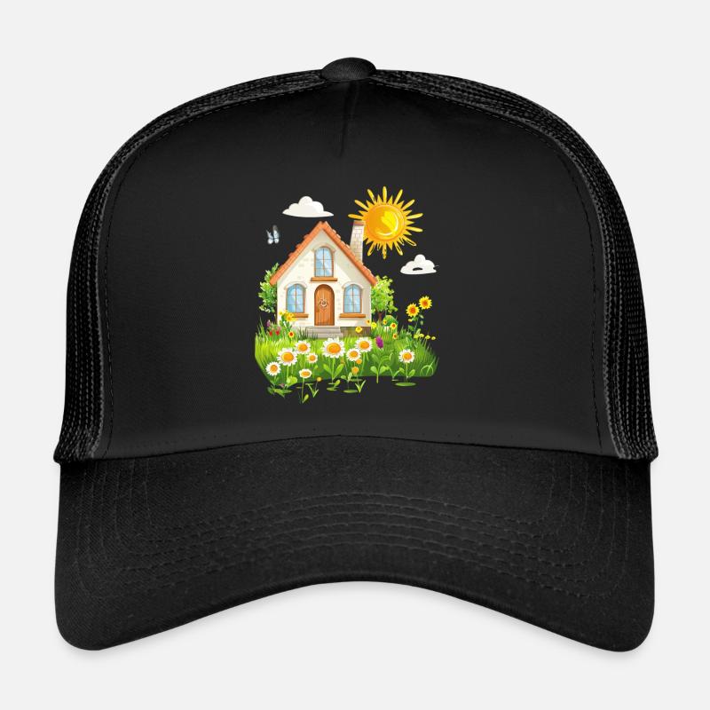 Chalet ensoleillé à la campagne Casquette trucker 