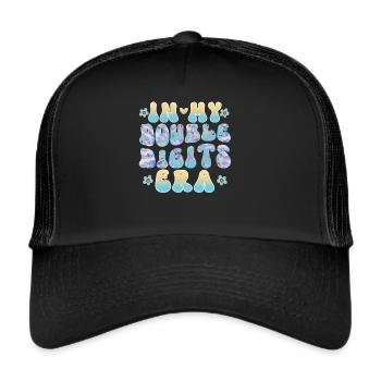 Double Digit Birthday Decoration Girls 10 - Trucker Cap - black/black - Front