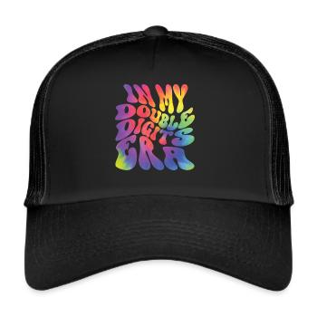 Double Digit Birthday Decoration Girls 10 - Trucker Cap - black/black - Front