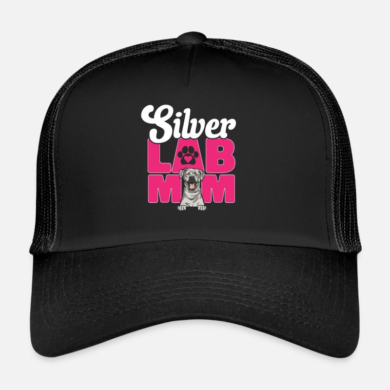 Silver Labrador Retriever Silver Lab Trucker Cap
