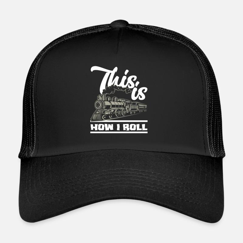 Zugfahrer Zug Züge Beruf Trucker Cap