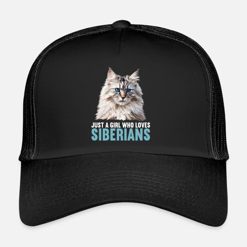 Siberian Cat Sibirische Katze Trucker Cap