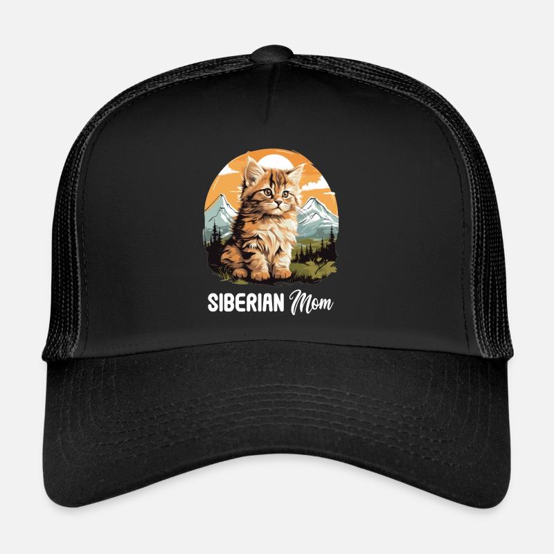 Siberian Cat Sibirische Katze Trucker Cap