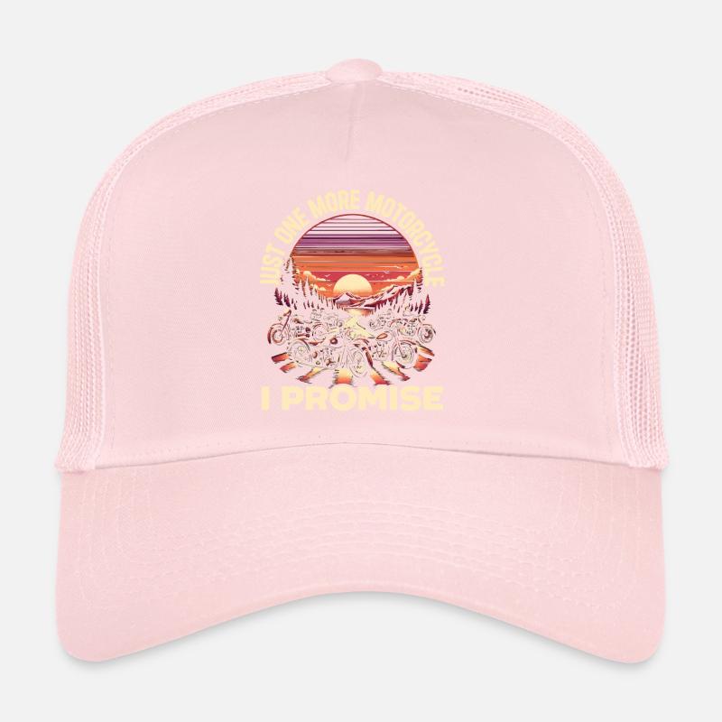 Funny motorcycle lover riding motorcycle. Trucker Cap