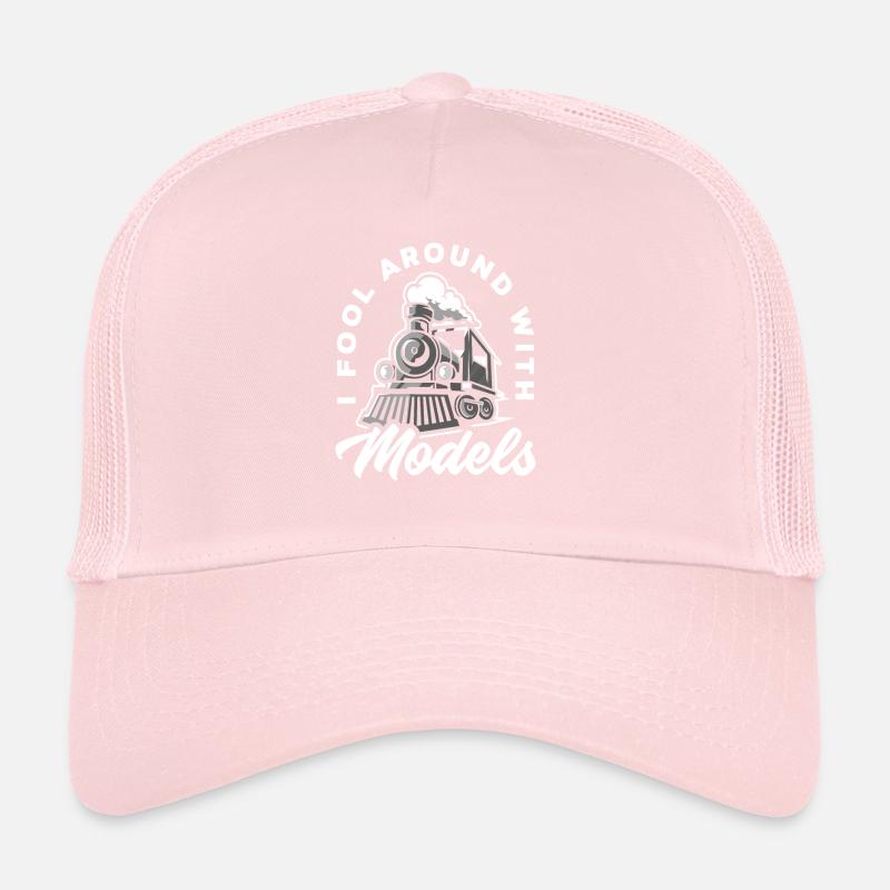 Train Trains Model Train Railway Trucker Cap