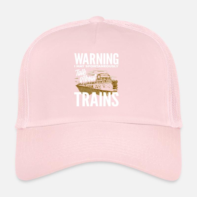 Train Trains Hobby Train Spotter Amoureux du chemin de fer Casquette trucker 