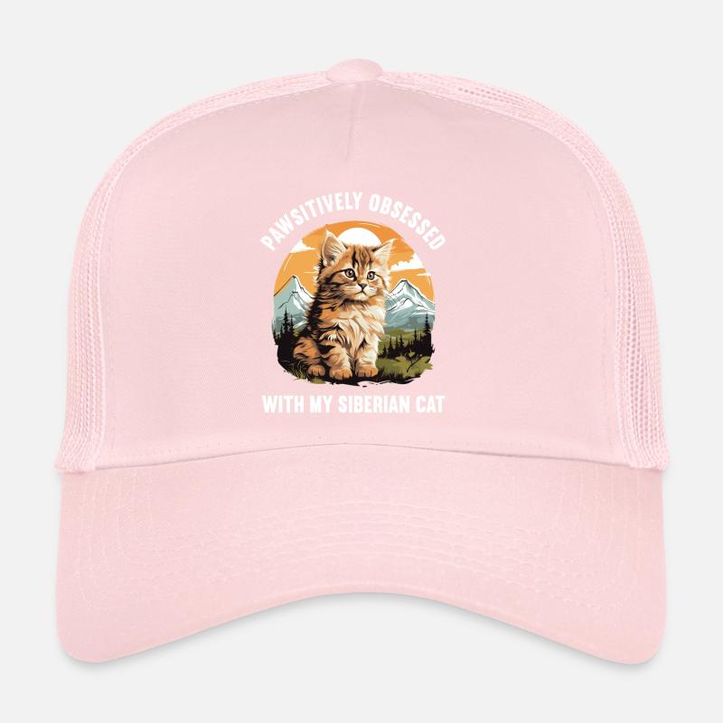 Chat Sibérien Sibirische Katze Casquette trucker 