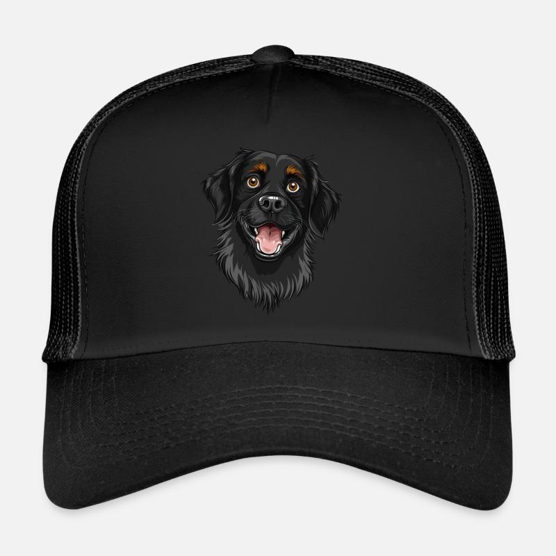 Flat Coated Retriever | Flattie | Cartoon Artwork Trucker Cap