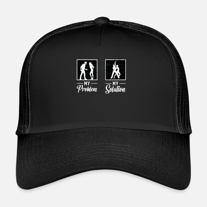 Danseuse de salsa Mon problème Ma solution Pictogramme Maman Casquette trucker 