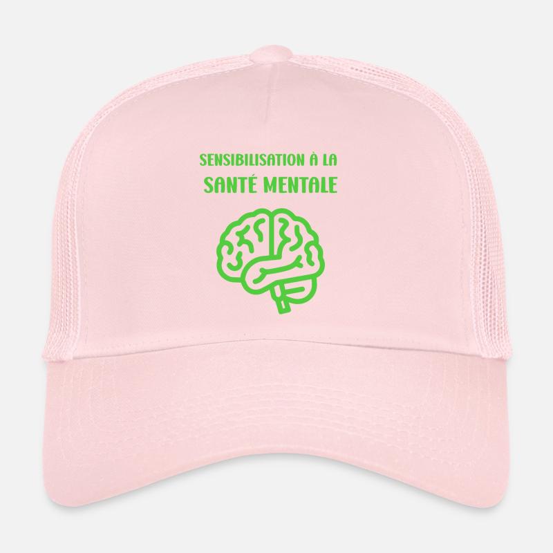 sensibilisation santé mentale Casquette trucker 