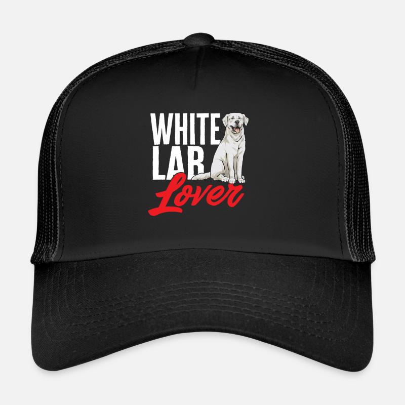 Weißer Labrador Retriever Weißer Lab Trucker Cap