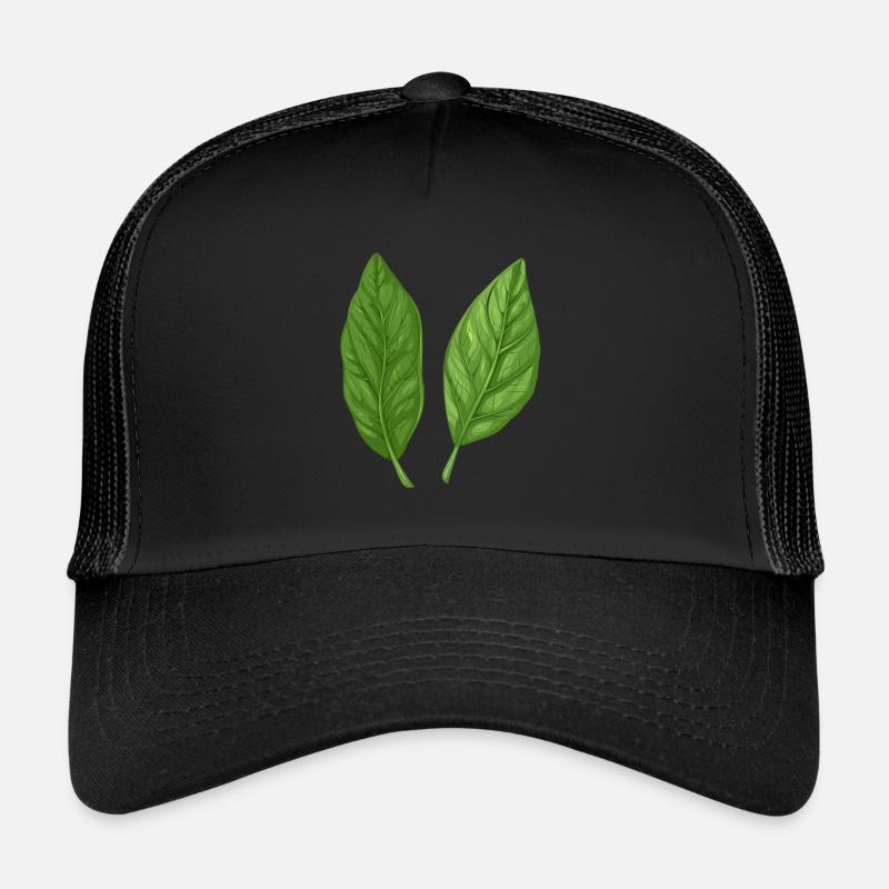Deux feuilles de basilic Pure Nature Casquette trucker 