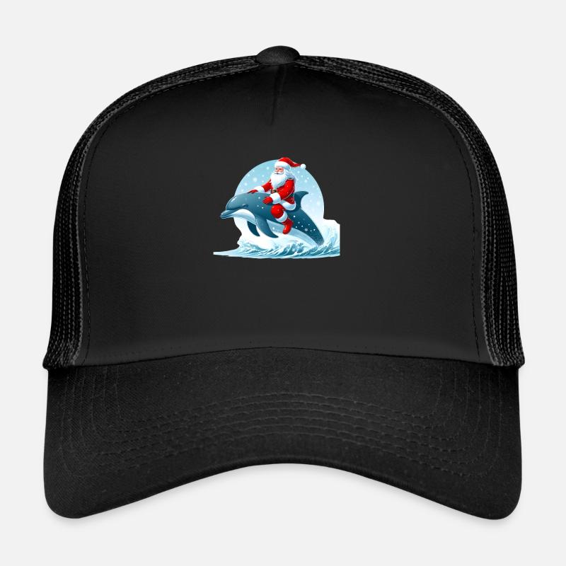 Delfin Weihnachtsmann Trucker Cap