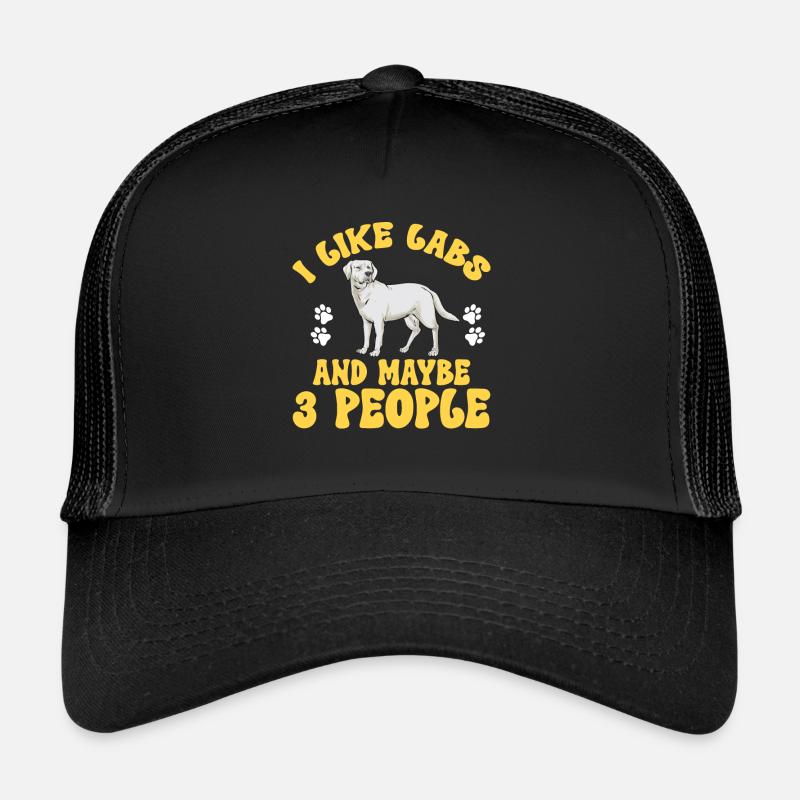 Weißer Labrador Retriever Weißer Lab Trucker Cap