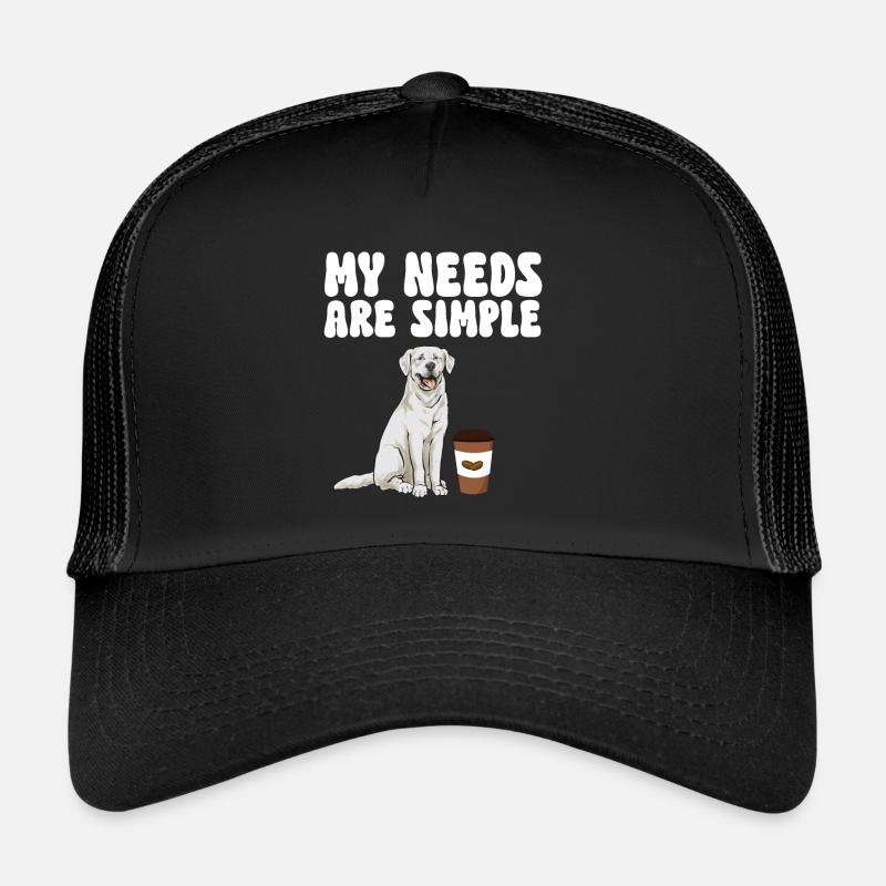 Weißer Labrador Retriever Weißer Lab Trucker Cap