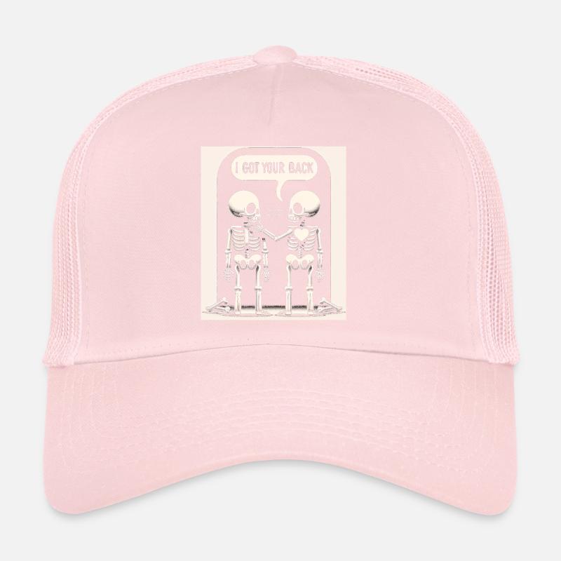 Poignée de main squelette de loyauté Casquette trucker 