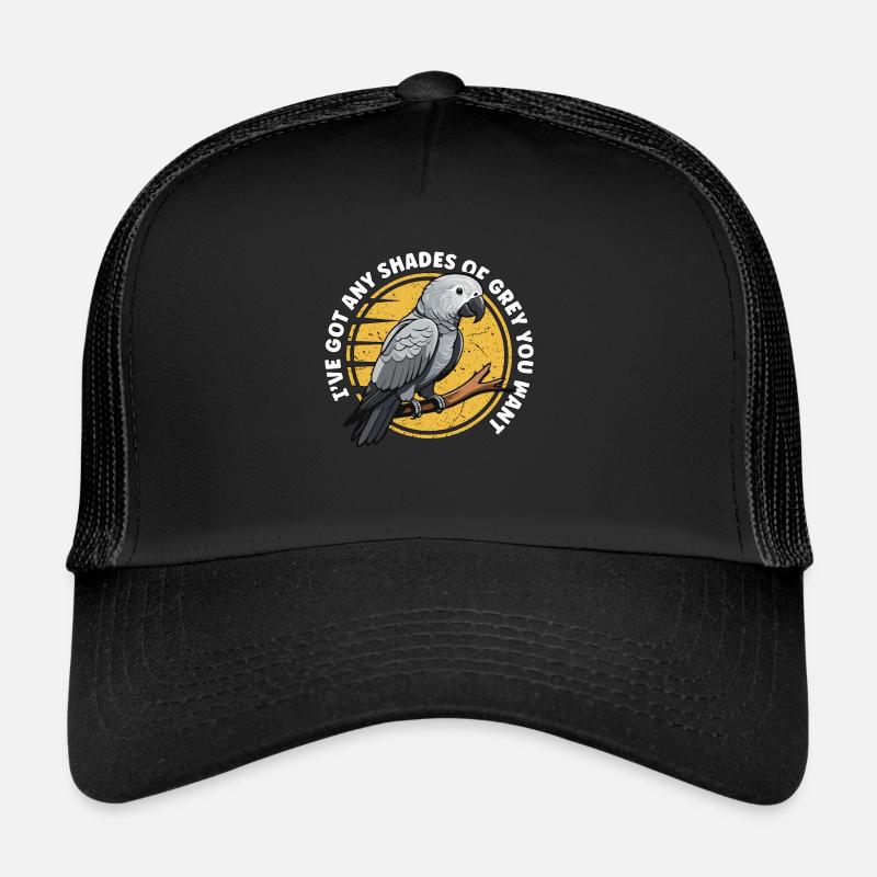 African Grey I've Got Any Shade Of Birdwatcher Trucker Cap