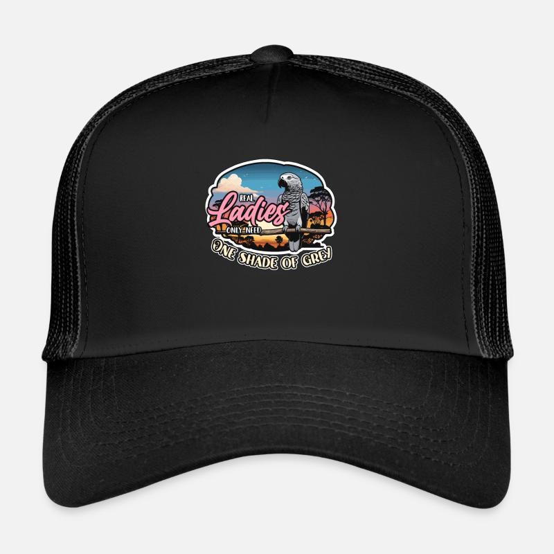 African Grey Real Ladies Only Need Ornithologist Trucker Cap
