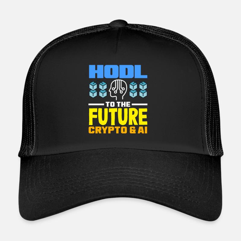 Cryptocurrency AI & Crypto Enthusiast Blockchain Trucker Cap