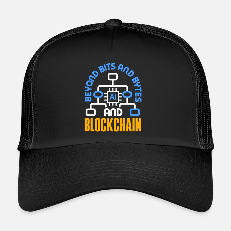 Crypto-monnaie IA et crypto enthousiaste Blockchain Casquette trucker 