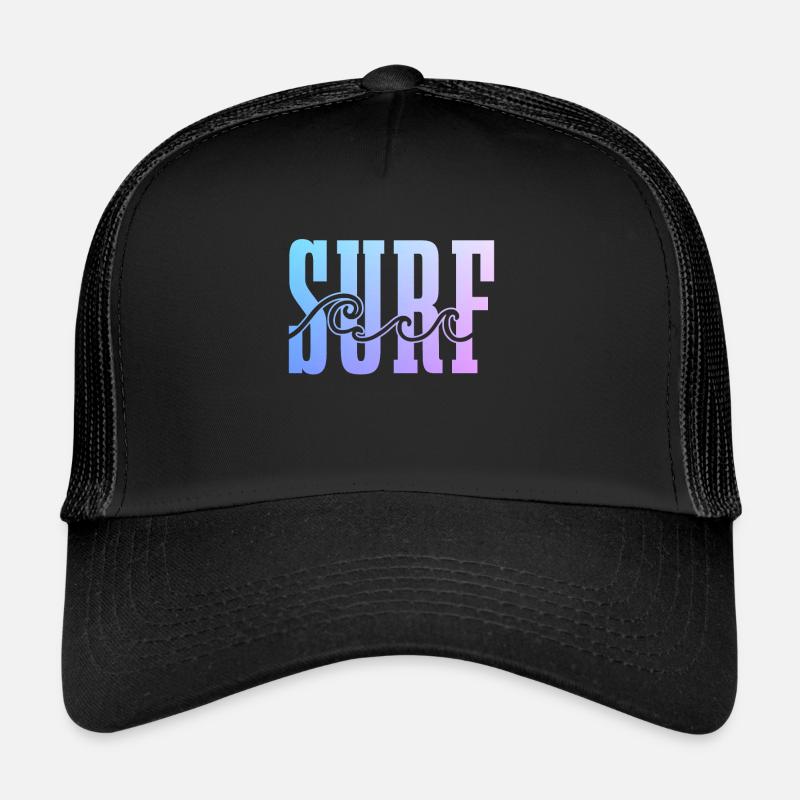Surfeur Vintage Surf cadeau Casquette trucker 