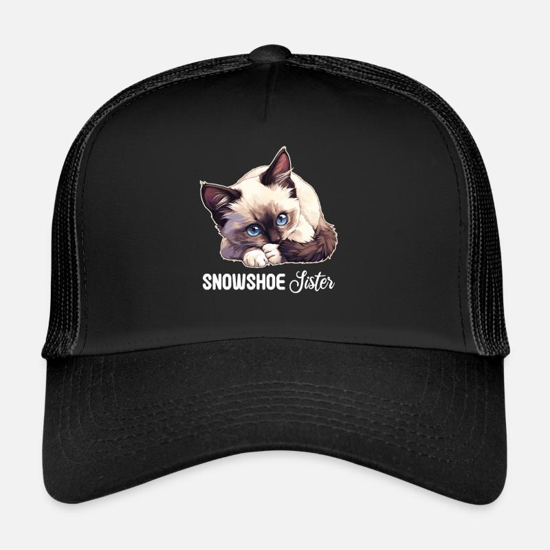 Chaton raquette Chat raquette Casquette trucker 