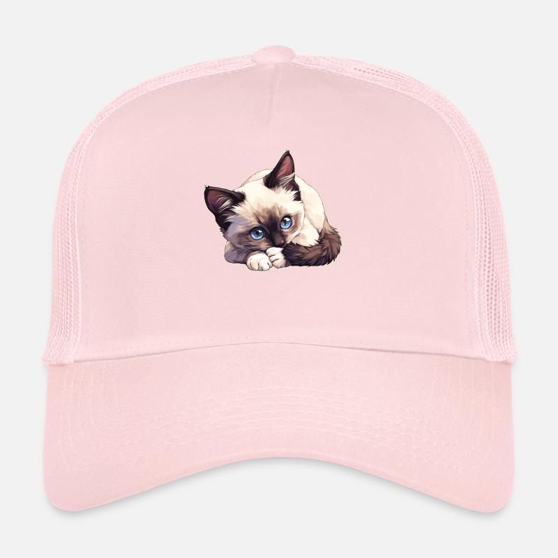 Chaton raquette Chat raquette Casquette trucker 