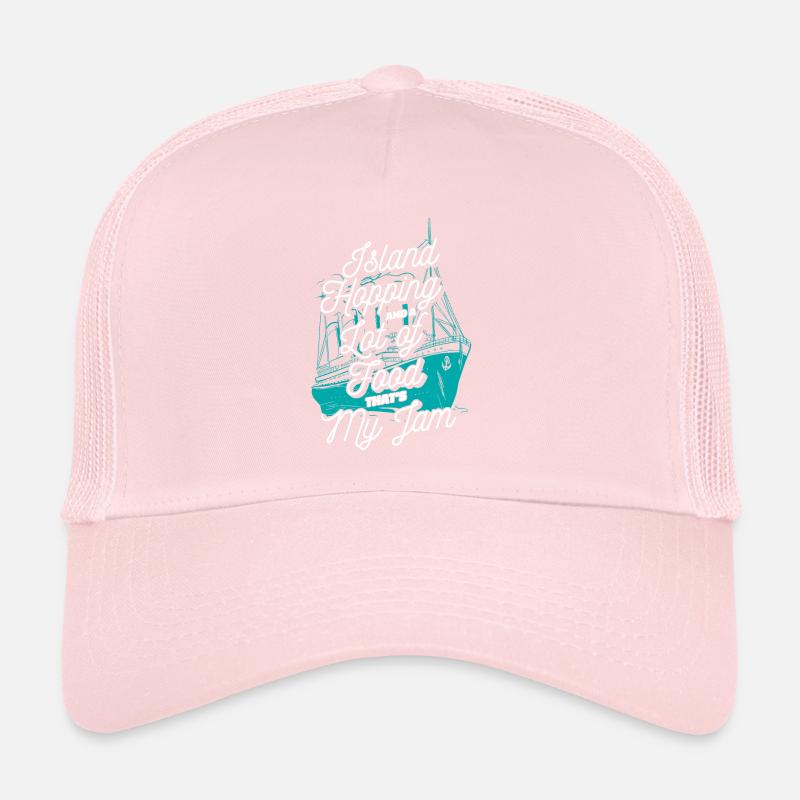 D’île en île et beaucoup de nourriture sur un bateau de croisière Casquette trucker 